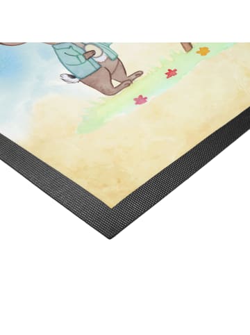 Mr. & Mrs. Panda Schmutzmatte Hasen Schule ohne Spruch in Schwarz