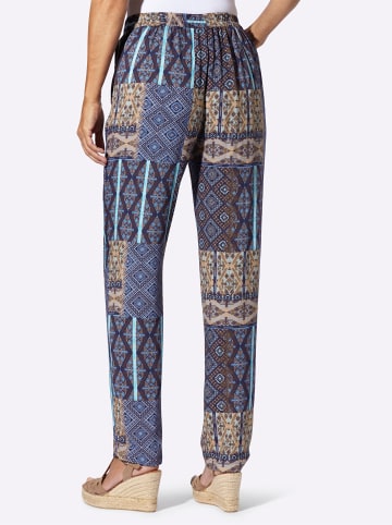 Sieh an! Druck-Hose in marine-camel-bedruckt