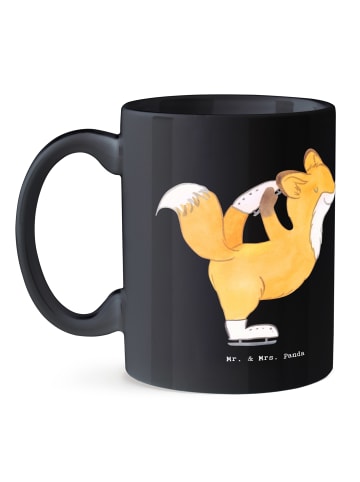 Mr. & Mrs. Panda Pott Eiskunstlauf Trainerin mit Spruch in Schwarz