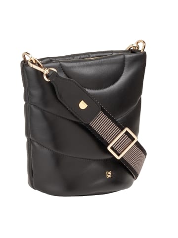DuDu Barbara Schultertasche Leder 21.5 cm black