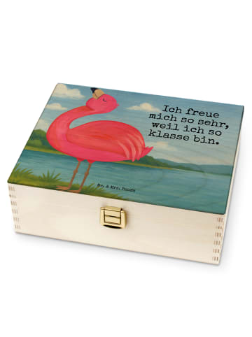 Mr. & Mrs. Panda teebeutelbehälter Flamingo Stolz Design mit Spruch in Weiß