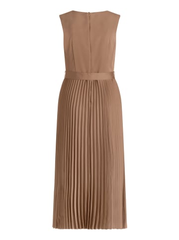 Vera Mont Cocktailkleid mit Plissee in Brown Diamond