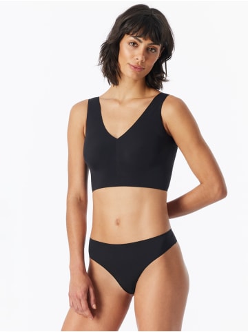 Schiesser Bustier Lasercut Invisible Soft in Black