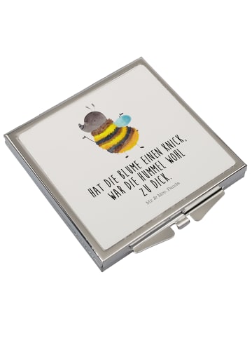 Mr. & Mrs. Panda Schminkspiegel Hummel flauschig mit Spruch in Weiß