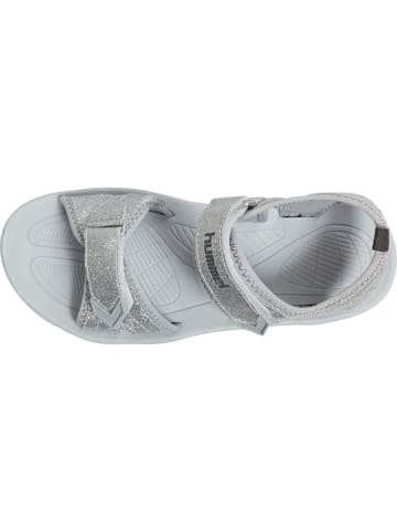 Hummel Kinder Sandale "Sandal Glitter Jr" in Silber