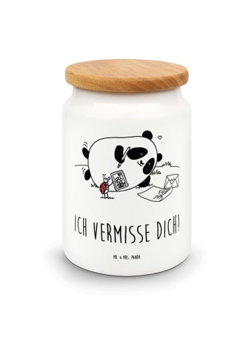 Mr. & Mrs. Panda Dose Panda Vermissen mit Spruch in Weiß