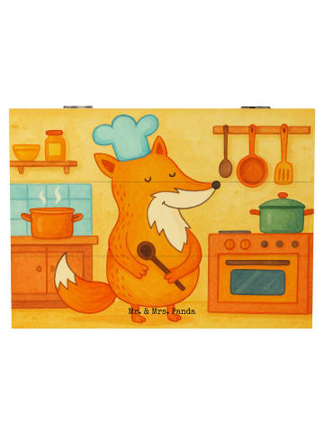 Mr. & Mrs. Panda Box Fuchs Koch Design ohne Spruch in Weiß