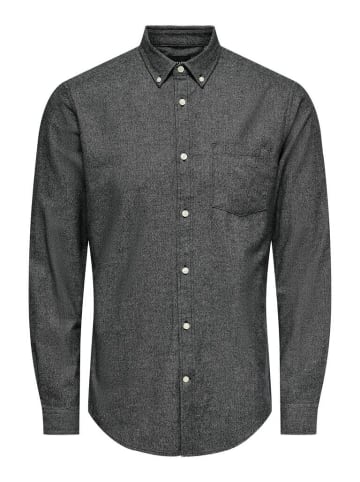Only&Sons Langarmhemd in Black