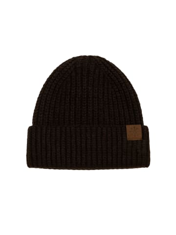 Faera Strickmütze warmes Design in Dunkelbraun