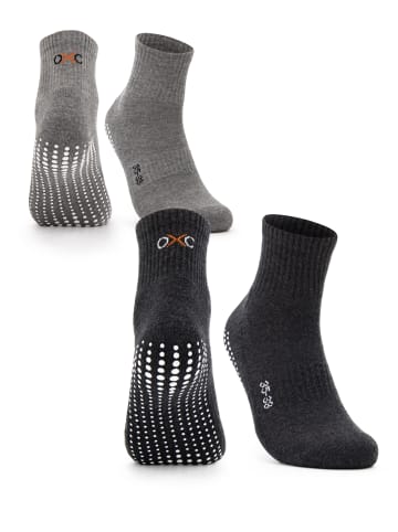 Occulto 2er Pack Stoppersocken Madeleine in Schwarz/Grau