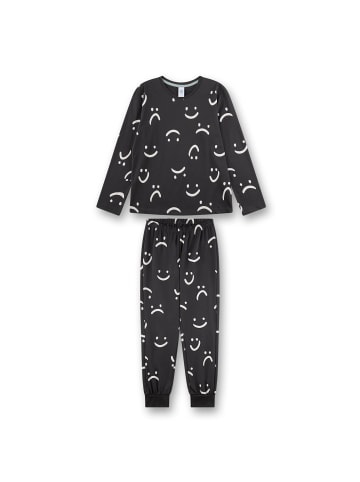 Sanetta Pyjama in Schwarz/Weiß