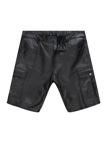 JP1880 Lederhose in schwarz