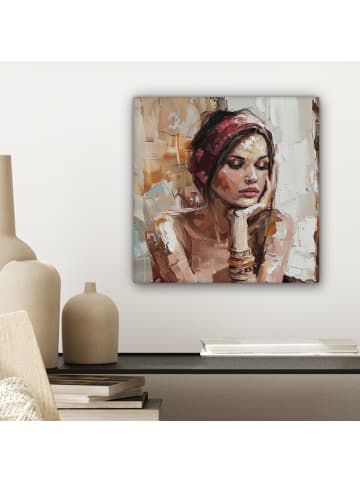 MuchoWow Leinwand bilder Träumendes Porträt (BxH)