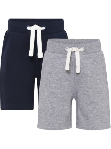 Minymo Kinder Sweat Pants "Basic 53-Sweat short (2-pack)" in Blau