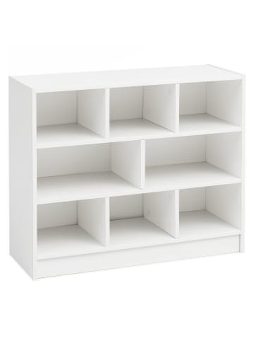 KADIMA DESIGN Bücherregal | Weiß, 80x68.5x29.5cm