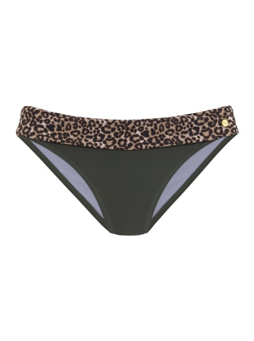 LASCANA Bikini-Hose in oliv-leo