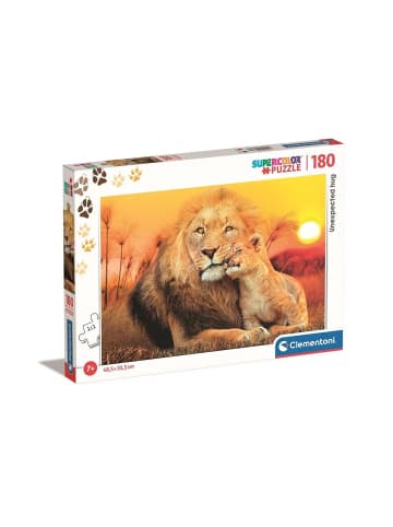 Clementoni Tiere Löwe Unerwartete Umarmung 180-teiliges Puzzle