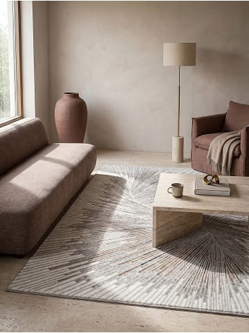 KADIMA DESIGN Läufer Abstrakt pflegeleicht Wohnzimmer Schlafzimmer Flur Esszimmer in Grau