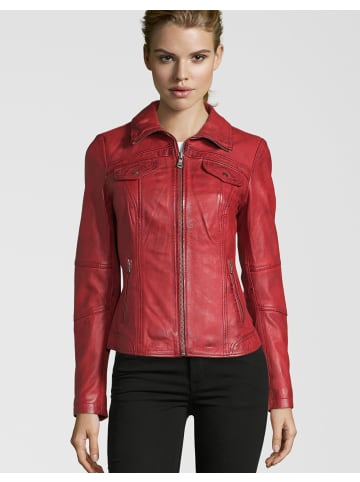 7eleven Lederjacke BRESCIA in red