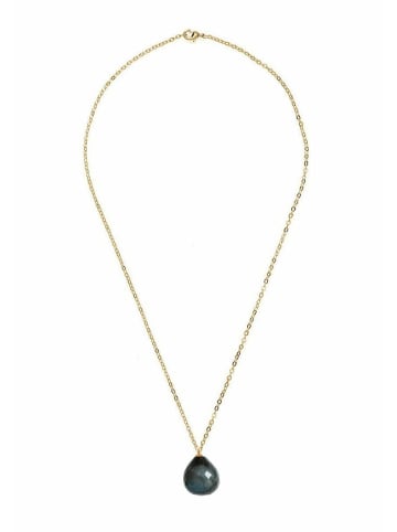 Gemshine Halskette mit Anhänger 3-D Labradorit in gold coloured