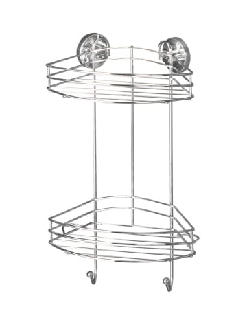 Wenko Vacuum-Loc® Eckregal 2 Etagen in Chrom