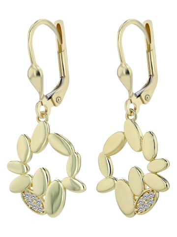 Adeliás Damen Anhänger aus 333 Gold mit Zirkonia in gold