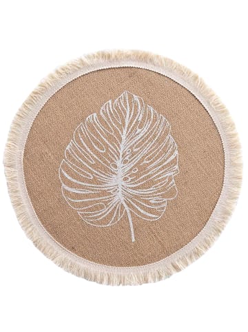 Douceur d’Intérieur Platzset aus Jute MOGADOR, 1 St. in Beige, Ø 38 cm