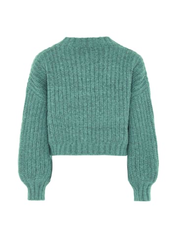 DreiMaster Damen Grobstrickpullover in MINT GRÜN