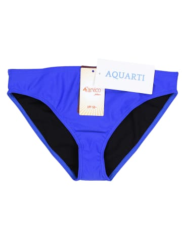 Aquarti Aquarti Damen Bikini Hose mit mittelhohem Bund in blau