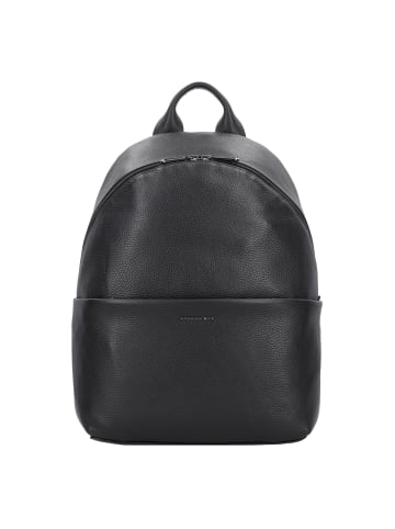 Mandarina Duck Mellow Leather Rucksack Leder 37 cm Laptopfach in nero