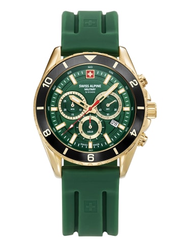 Swiss Alpine Military by Grovana Analoguhr für Herren in gold