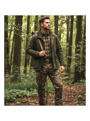 FRONHOFER Trachtengürtel Wildsau Messing in Cognac