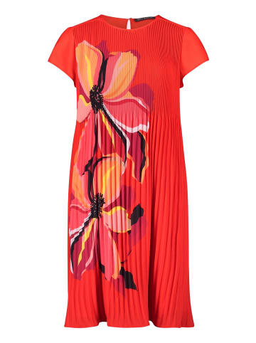 Betty Barclay Plisseekleid kurzarm in Red/Pink