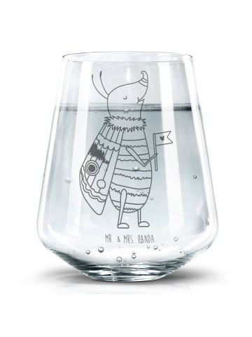 Mr. & Mrs. Panda Trinkglas Nachtfalter Fähnchen ohne Spruch in Transparent