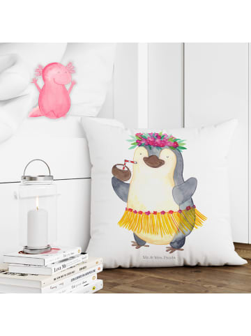 Mr. & Mrs. Panda Kissen 40x40 Pinguin Kokosnuss ohne Spruch in Weiß