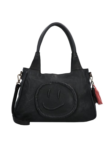 TASCHENDIEB Lachnerstrasse Schultertasche Leder 44 cm in black bean