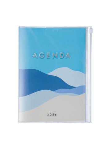 Marks Europe Kalender - MARK'S 2025/26 Taschenkalender, A5 Mountain, Blue
