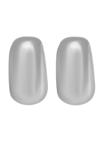 Adeliás Damen Ohrringe – Klappcreole aus 925 Silber in silber