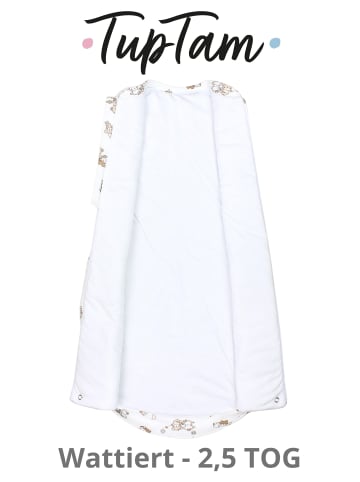 TupTam Babay Schlafsack Pucksack Round in weiß/beige