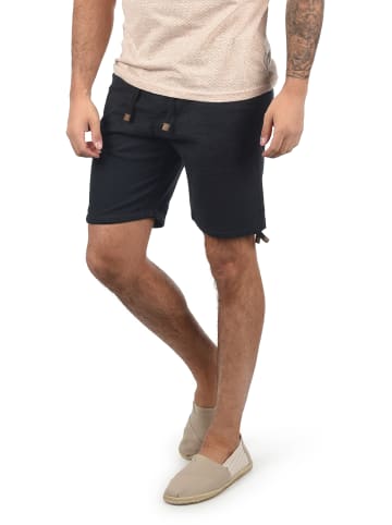 INDICODE Leinenhose IDMoses 70052MM kurze Hose aus Leinenqualität in Schwarz