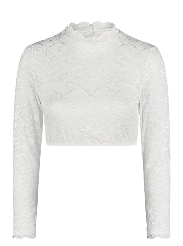 Nina von C. Dirndlbluse langarm in weiss