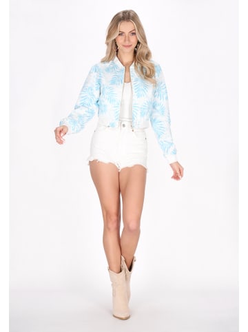 IZIA Women Jacket in light blue multicolor