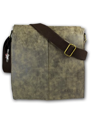 Harold's Messenger Bag, Schultertasche Canvas/Kunstleder ca. 28cm breit ca. 32cm hoch