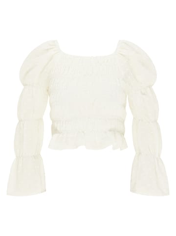 myMo ROCKS Damen Langarmshirt in Weiss