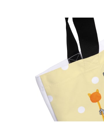 Mr. & Mrs. Panda Tasche Katze König ohne Spruch in Gelb Pastell