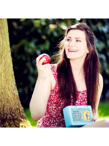 Mr. & Mrs. Panda Snackbox Pinguin Mond mit Spruch in Eisblau