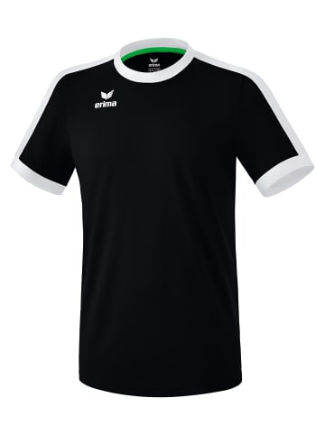 erima Unisex Erwachsene Retro Star Trikot in schwarz/weiss