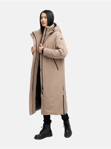 Navahoo Wintermantel Schneewächter 14 in Taupe Grey