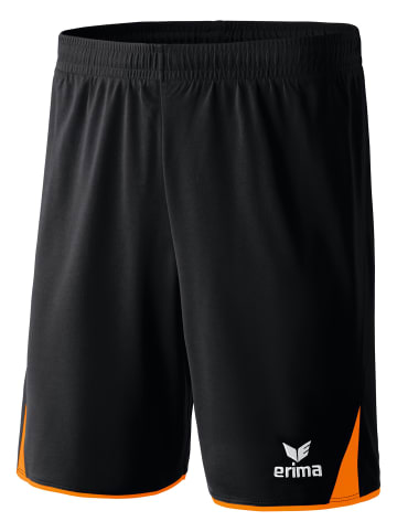 erima Classic 5-C Shorts in schwarz/orange