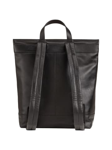 DuDu Oslo Daypack Leder 39 cm schwarz